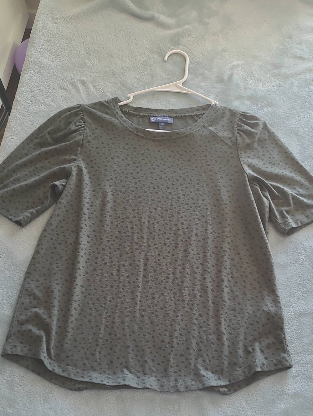 Democracy Olive Short-Sleeve Shirt